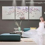 Tranh Phù Điêu 3D Lục Bình Hoa Lan- C70010
