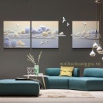 Tranh Phù Điêu 3D Đất Lành Chim Đậu – E88002 B