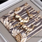 Tranh Phù Điêu 3D Tuần Lộc Dưới Trăng-K77035B