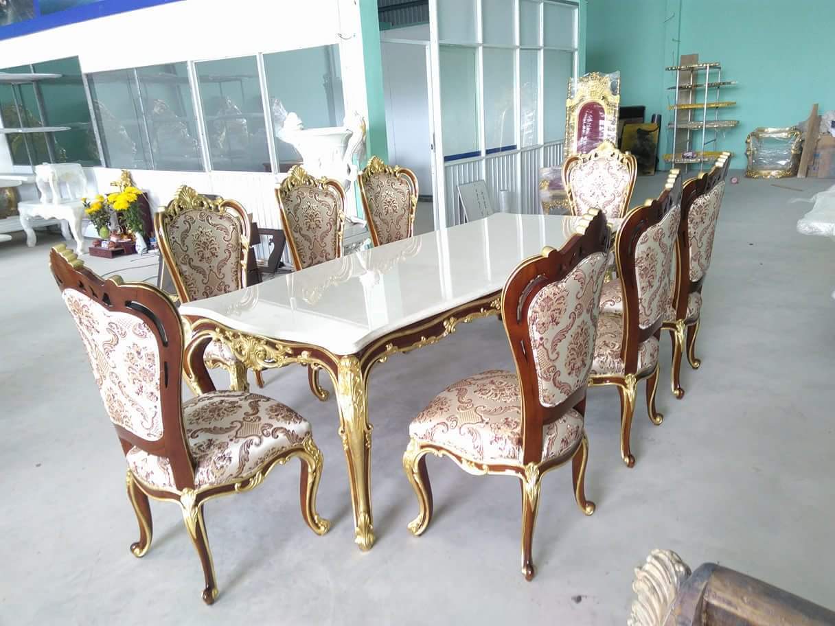 Bàn ăn cổ điển Châu Âu HG01