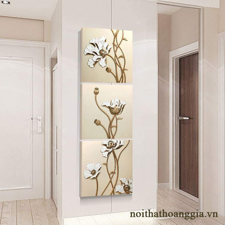 Tranh phù điêu 3D hoa cỏ-B6033