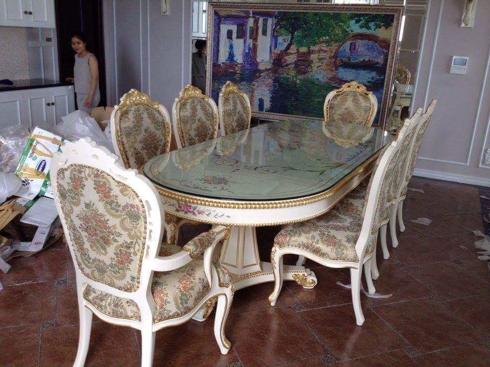 Bộ bàn ghế cổ điển Châu Âu HG02