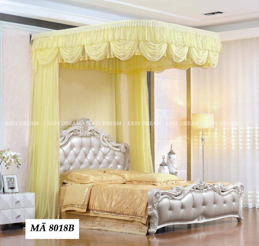 Màn khung ròng rọc- Màu vàng 8018B