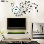 Đồng hồ treo tường- Chim công 02