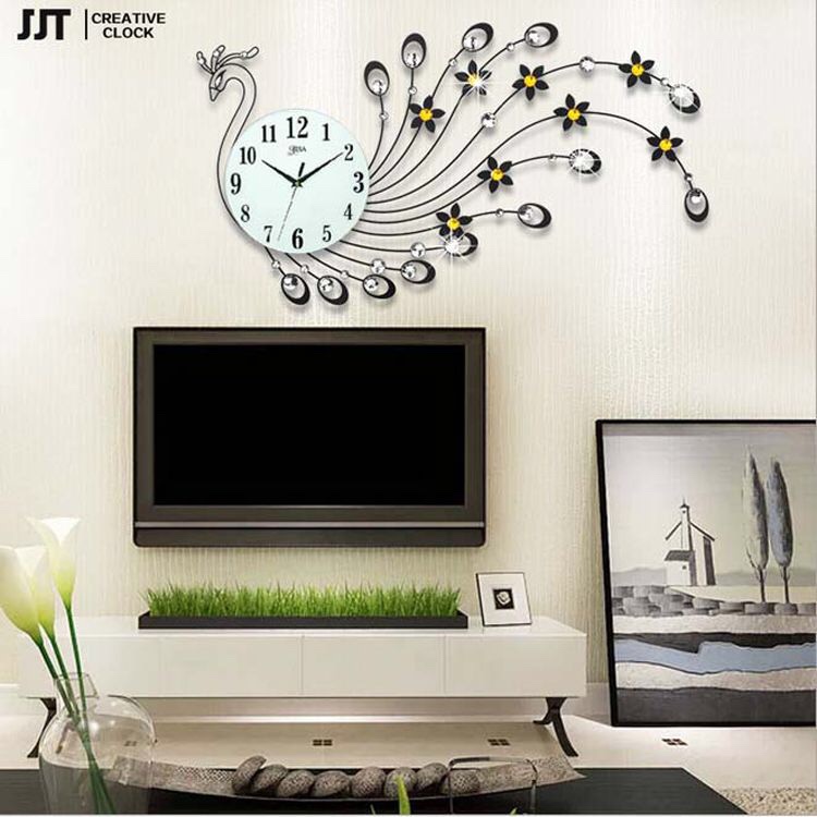 Đồng hồ treo tường- Chim công 02
