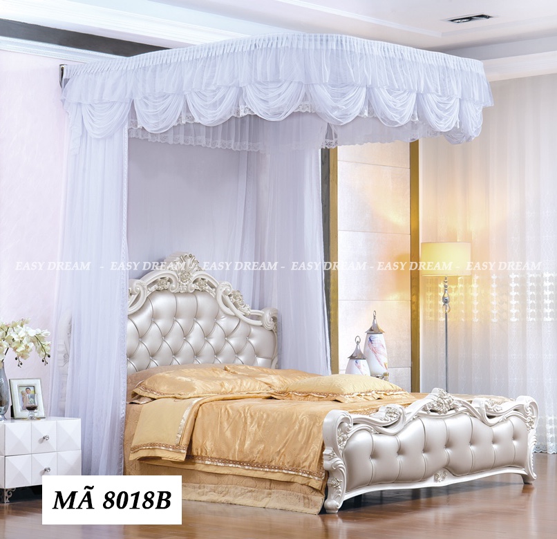 Màn khung ròng rọc- Màu trắng 8018B