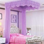 Màn khung ròng rọc- Màu tím 809