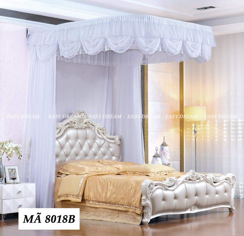 Màn khung ròng rọc- Màu trắng 8018B